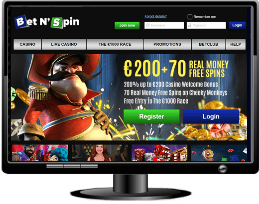 Bet'N'Spin Casino Website