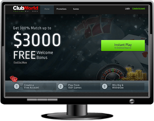 Club World Casino Website