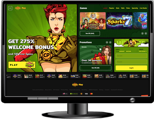 ComicPlay Casino Website