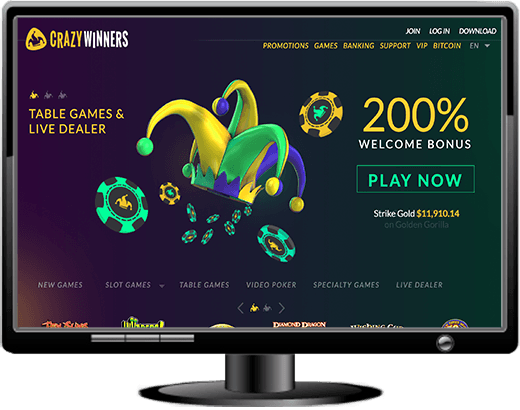 Crazy Winners Casino Website