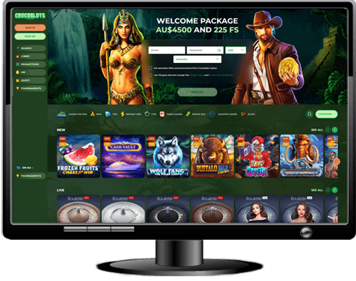 CrocoSlots Casino Website