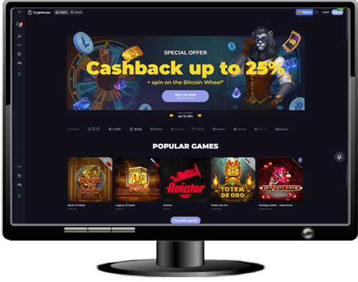 CryptoLeo Casino Website