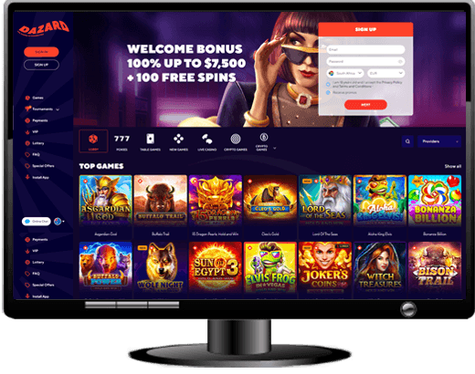 Dazard Casino Website