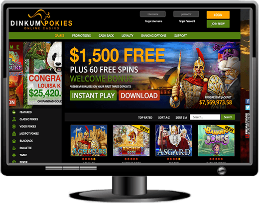 Dinkum Pokies Casino Website