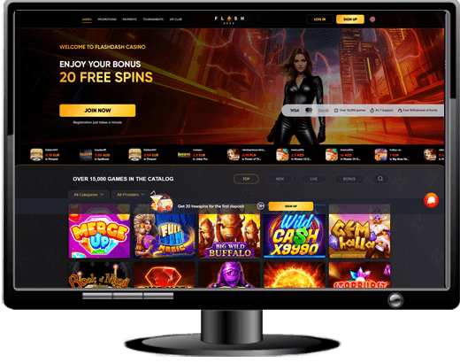 FlashDash Casino Website