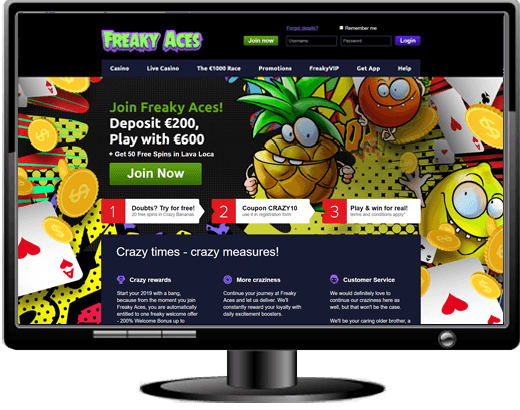 Freaky Aces Casino Website