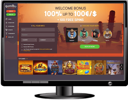 GunsBet Casino Website