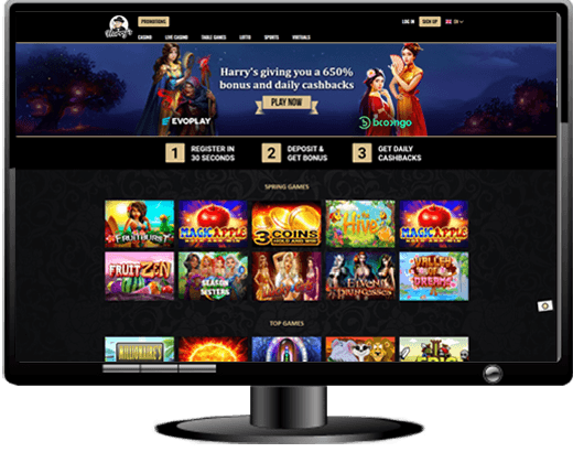 Harry's Casino Website