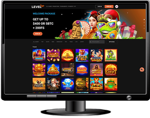 LevelUp Casino Website