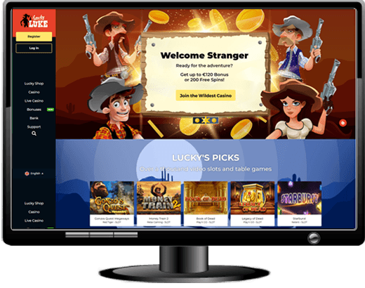 LuckyLuke Casino Website