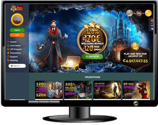 Monte Cryptos Casino Website