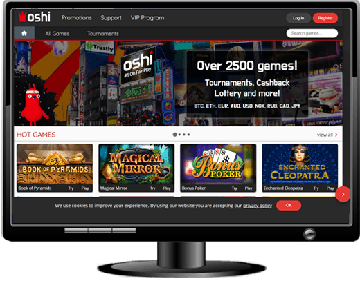 Oshi Casino Website