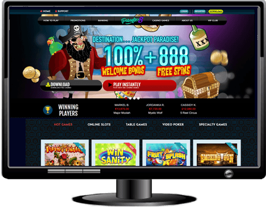 Paradise8 Casino Website