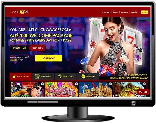 Planet 7 Oz Casino Website