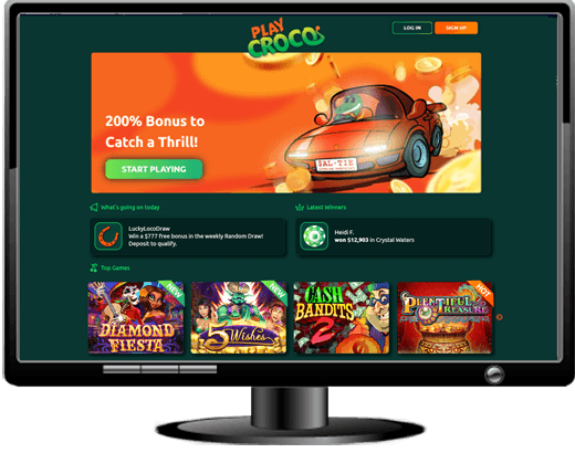 PlayCroco Casino Website