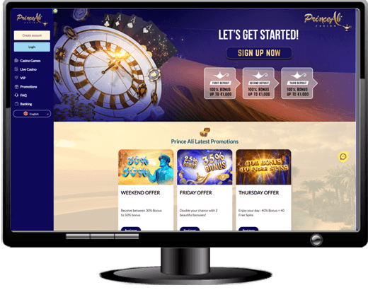 Prince Ali Casino Website