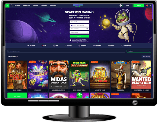 SpaceWin Casino Website