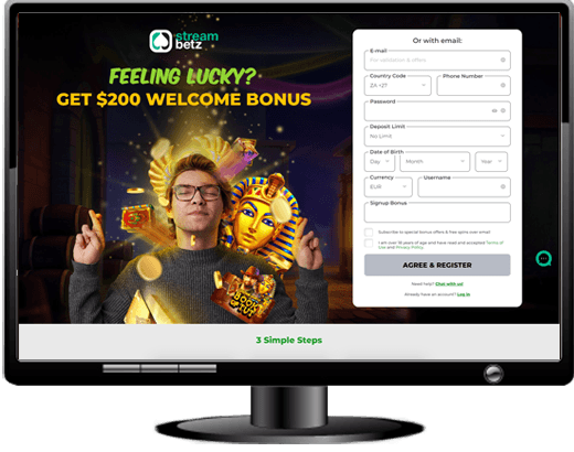 StreamBetz Casino Website