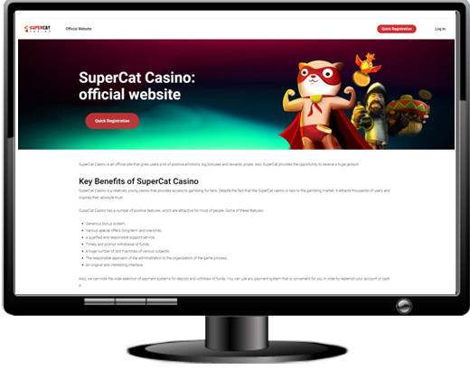 SuperCat Casino Website