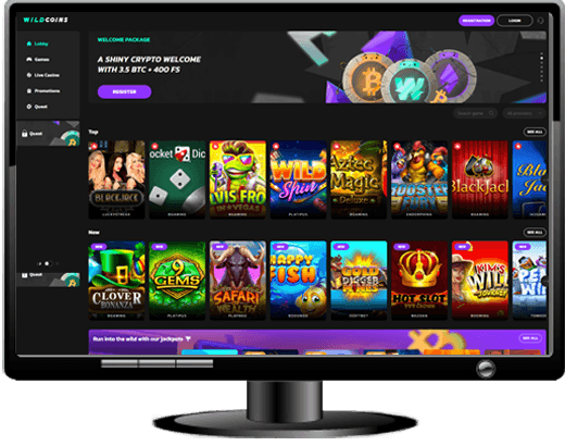 WildCoins Casino Website