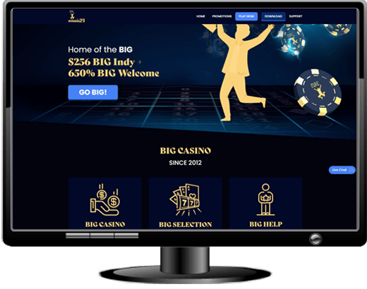 WinBig21 Casino Website