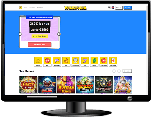 WinStoria Casino Website