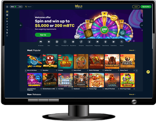 Winz.io Casino Website