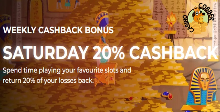 Cobbber Casino Get a 20% Cashback Weekly