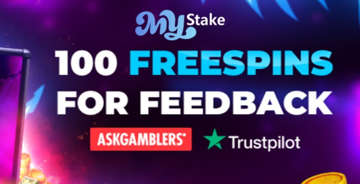 Get 100 Free Spins for Your Opinion at MyStake Casino