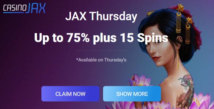 Get 15 Free Spins Every Thursday at Casino Jax