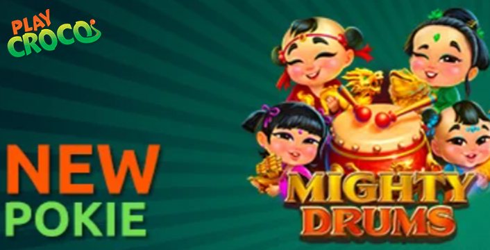 Get 50 Free Spins on Mighty Drum at PlayCroco