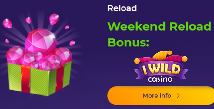 iWild Casino Get €500 + 50 Free Spins Weekly