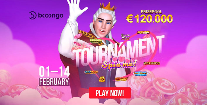 King Billy Casino - $120,000 Boongo Valentine’s Day Spin Me Tournament