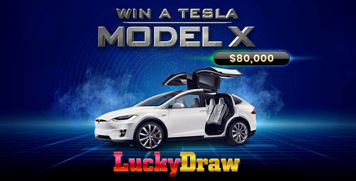 Lucky Draw Casino Tesla X Promotion