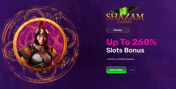 Shazam Casino Get 50 Free Spins Weekly